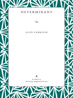 cover image of Determinant